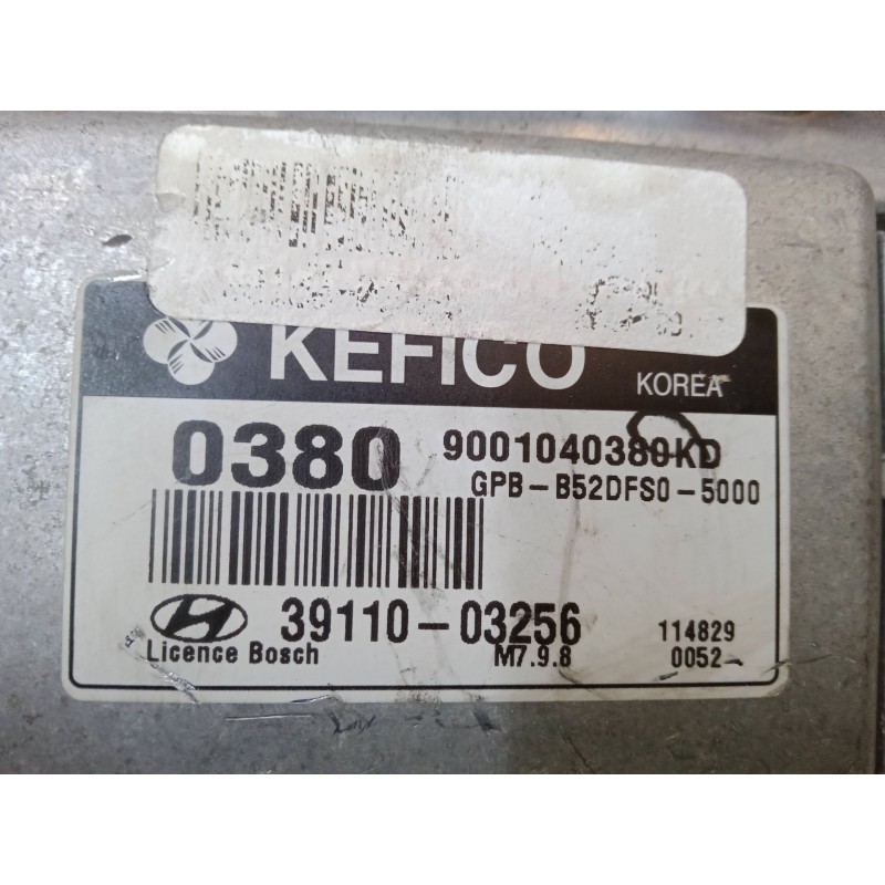 Recambio de centralita motor uce para hyundai i20 i (pb, pbt) 1.2 referencia OEM IAM 9001040380KD GPB-B52DFS0-5000 3911003256