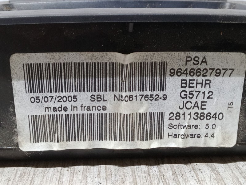 Recambio de mando climatizador para peugeot 307 (3a/c) 1.6 hdi referencia OEM IAM   