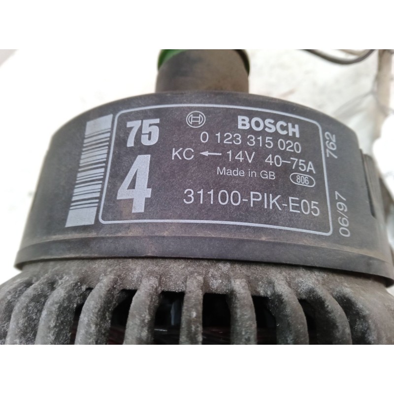 Recambio de alternador para honda civic vi fastback (ma, mb) 1.5 16v (mb3) referencia OEM IAM 31100PIKE05  0123315020
