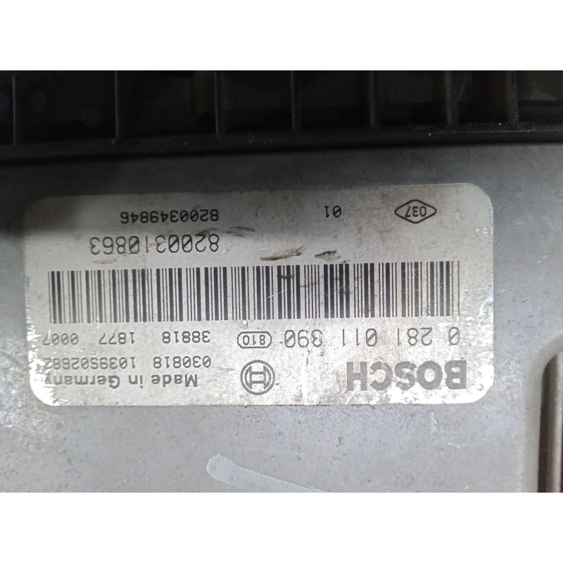 Recambio de centralita motor uce para renault scénic ii (jm0/1_) 1.9 dci (jm0g, jm12, jm1g, jm2c) referencia OEM IAM 0281011390 