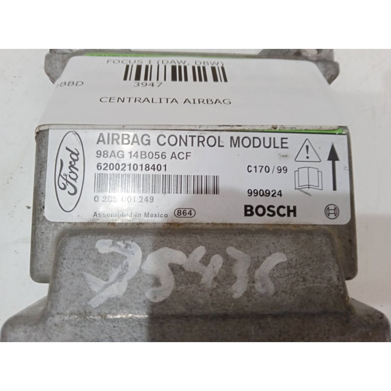 Recambio de centralita airbag para ford focus i (daw, dbw) 1.6 16v referencia OEM IAM 98AG14B056ACF 620021018401 