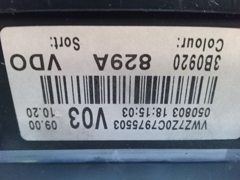 Recambio de cuadro instrumentos para volkswagen passat b5.5 (3b3) 1.9 tdi 4motion referencia OEM IAM 3B0920829A  