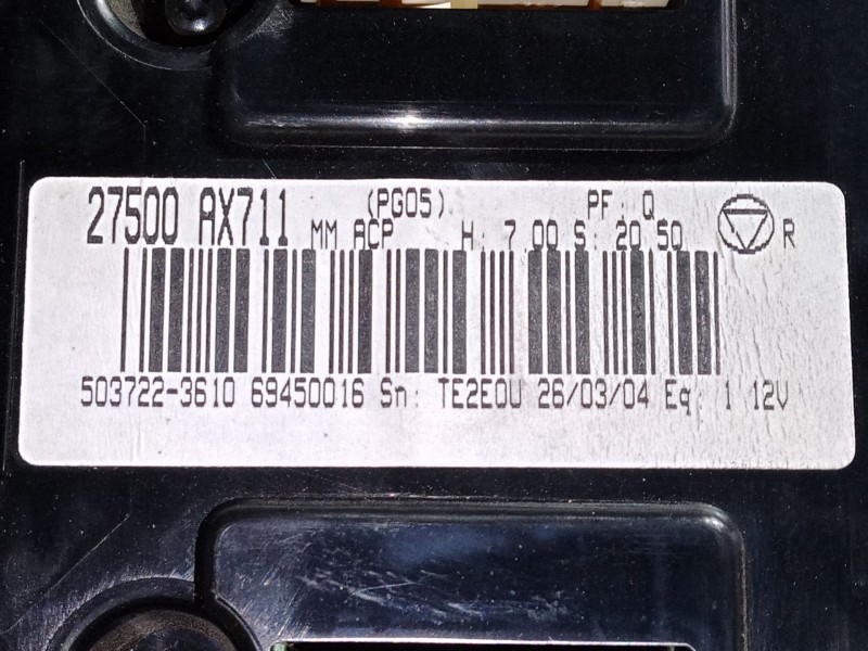 Recambio de mando climatizador para nissan micra iii (k12) 1.4 16v referencia OEM IAM 27500AX711  