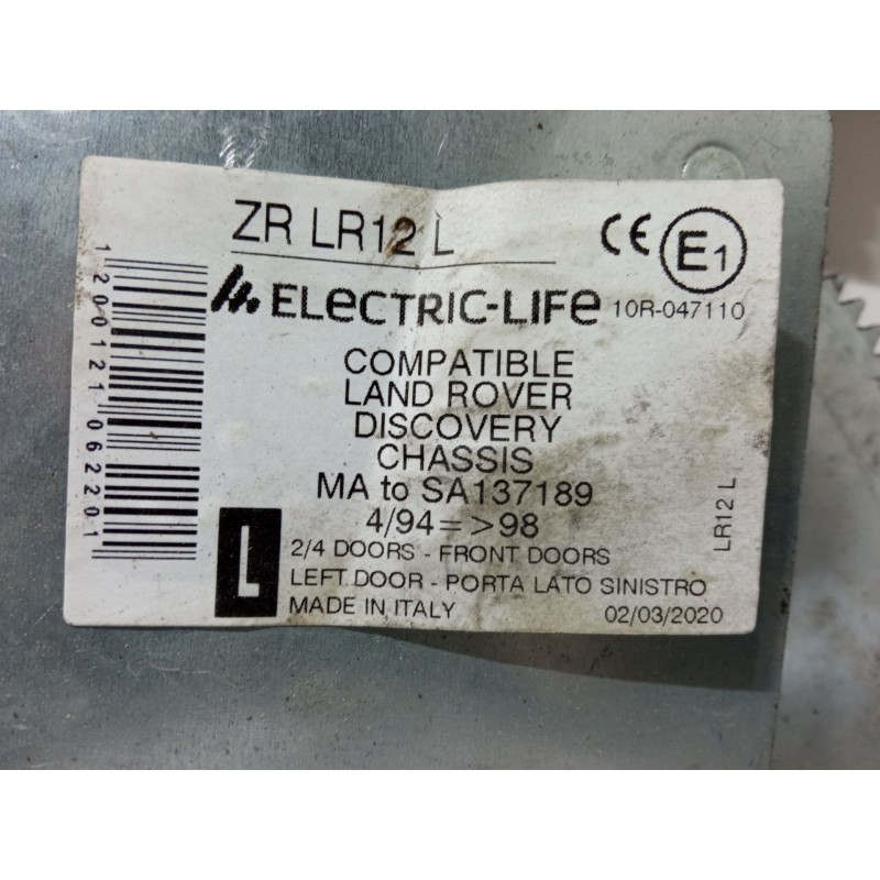 Recambio de elevalunas electrico delantero izquierdo para land rover discovery i (lj) 2.5 tdi 4x4 referencia OEM IAM D2329.05-RA