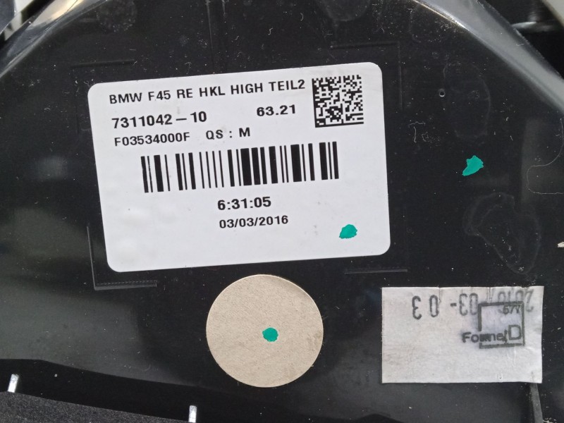 Recambio de piloto trasero porton derecho para bmw 2 active tourer (f45) 220 d referencia OEM IAM   