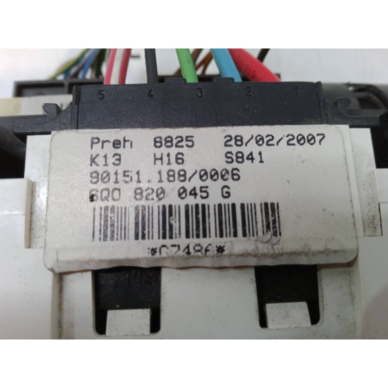 Recambio de mando calefaccion / a/a para volkswagen polo (9n_, 9a_) 1.4 tdi referencia OEM IAM 6QO820045G  