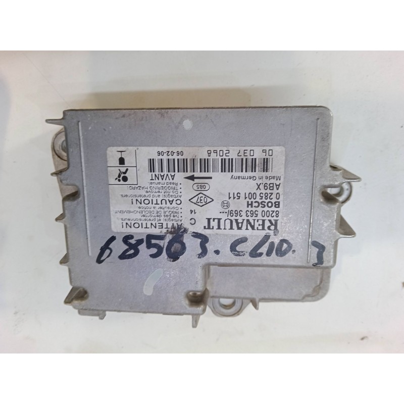 Recambio de centralita airbag para renault clio iii (br0/1, cr0/1) 1.2 16v (br02, br0j, br11, cr02, cr0j, cr11) referencia OEM I