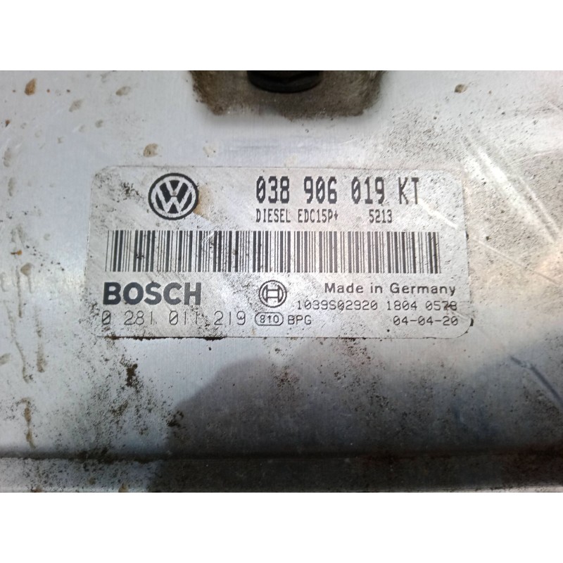 Recambio de centralita motor uce para seat ibiza iii (6l1) 1.9 tdi referencia OEM IAM 038906019KT  0281011219