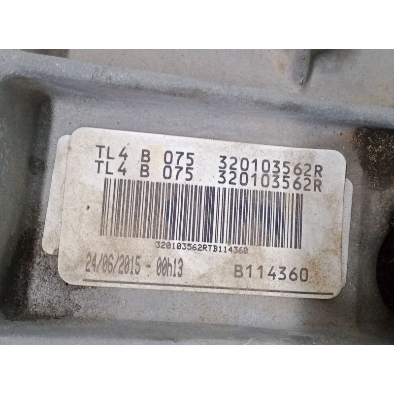 Recambio de caja de cambios manual 5 velocidades para dacia duster (hs_) 1.5 dci (hsaj) referencia OEM IAM TL4B075 320103562R B1