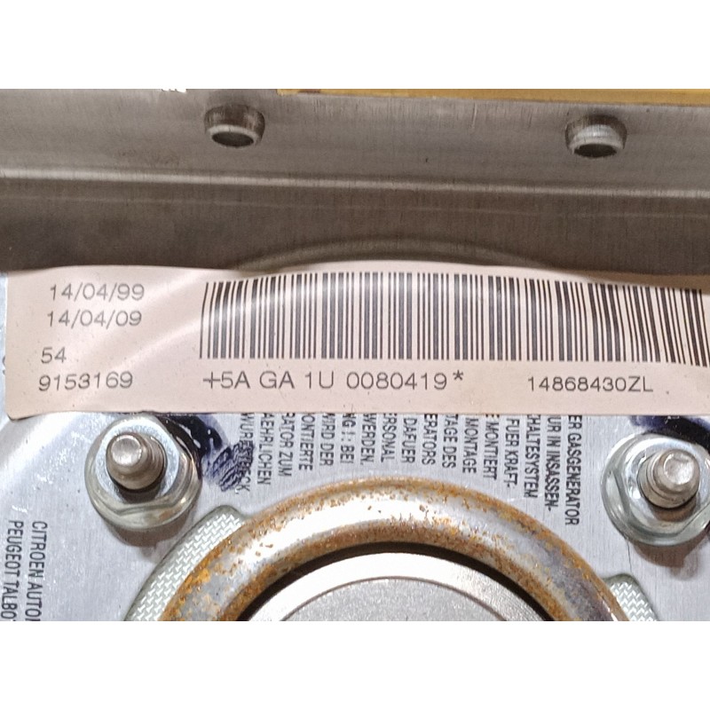 Recambio de airbag volante para peugeot 806 (221) 2.1 td 12v referencia OEM IAM +5AGA1U0080419 14868430ZL 