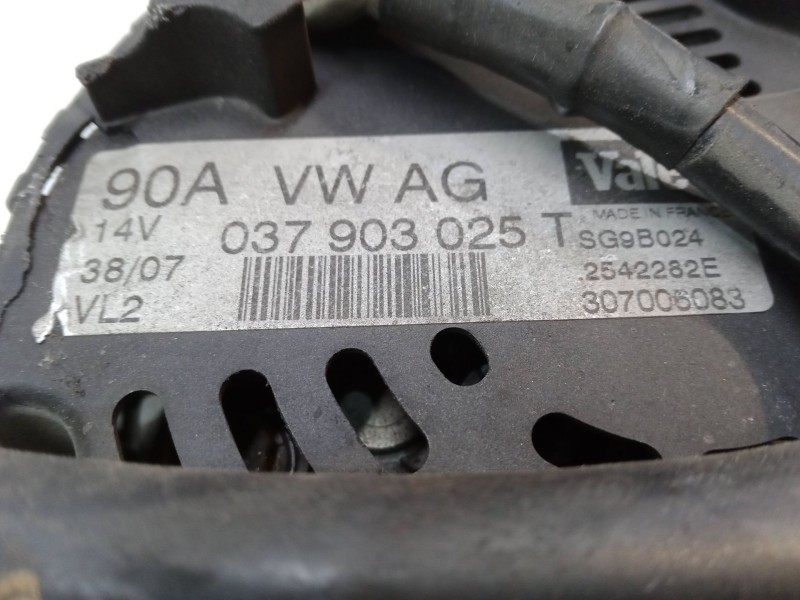 Recambio de alternador para seat ibiza iii (6l1) 1.4 16v referencia OEM IAM 037903025T 2542282E SG9B024