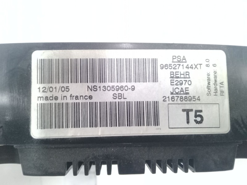 Recambio de mando climatizador para peugeot 307 sw (3h) 2.0 hdi 135 referencia OEM IAM 96527144XT  