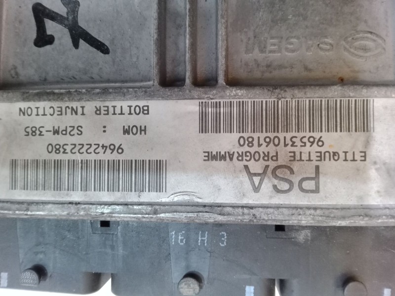 Recambio de centralita motor uce para citroën c2 (jm_) 1.4 referencia OEM IAM 9642222380 S2PM-385 9653106180