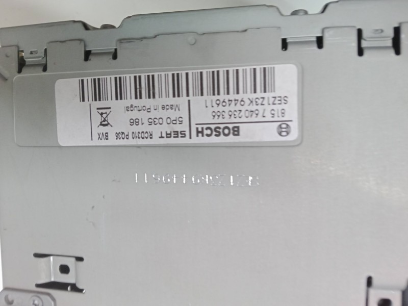 Recambio de radio cd para seat leon (1p1) 1.2 tsi referencia OEM IAM 5PO035186  8157640236366