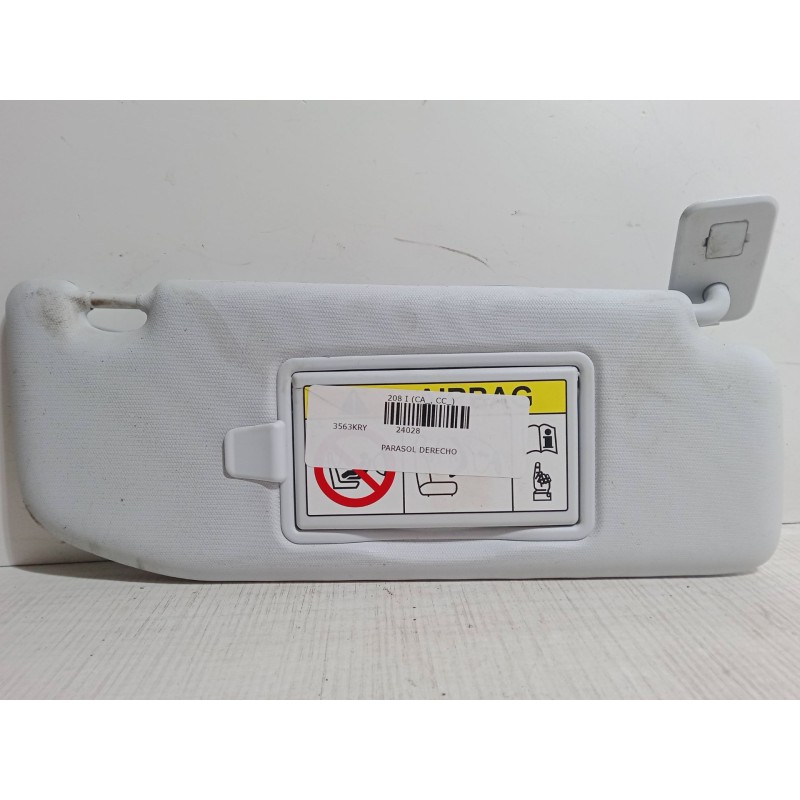 Recambio de parasol derecho para peugeot 208 i (ca_, cc_) 1.2 vti 82 referencia OEM IAM   