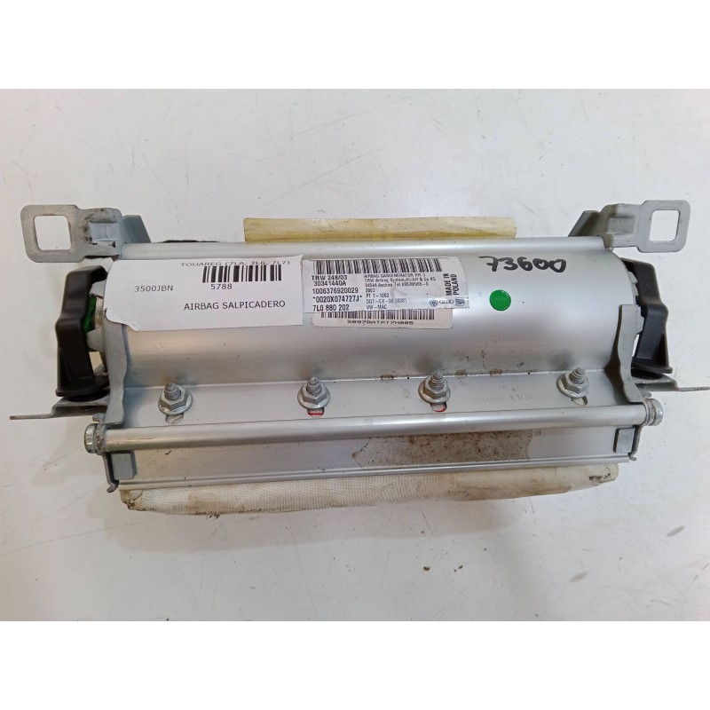Recambio de airbag salpicadero para volkswagen touareg (7la, 7l6, 7l7) 2.5 r5 tdi referencia OEM IAM 7L0880202  30341440A
