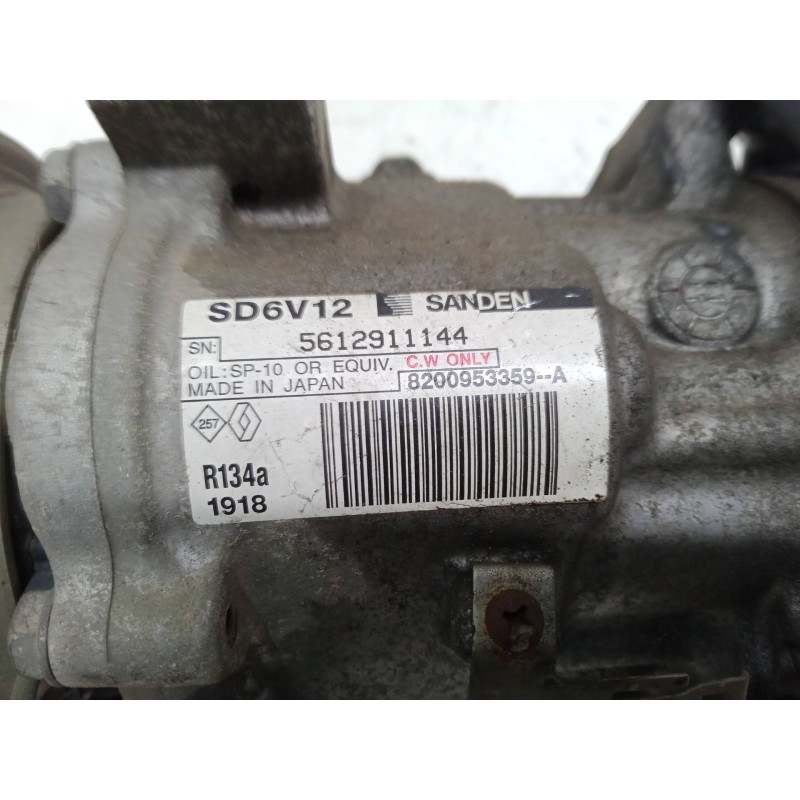 Recambio de compresor a/a para renault modus / grand modus (f/jp0_) 1.5 dci 90 referencia OEM IAM 8200953359A  SD6V121918