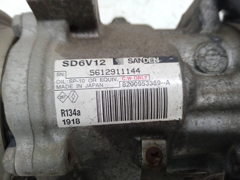 Recambio de compresor a/a para renault modus / grand modus (f/jp0_) 1.5 dci 90 referencia OEM IAM 8200953359A  SD6V121918