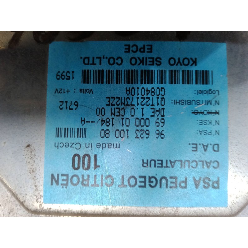 Recambio de centralita direccion asistida para citroën c3 i (fc_, fn_) 1.4 i referencia OEM IAM 9662310080 Q1T22173M2ZE 69000011