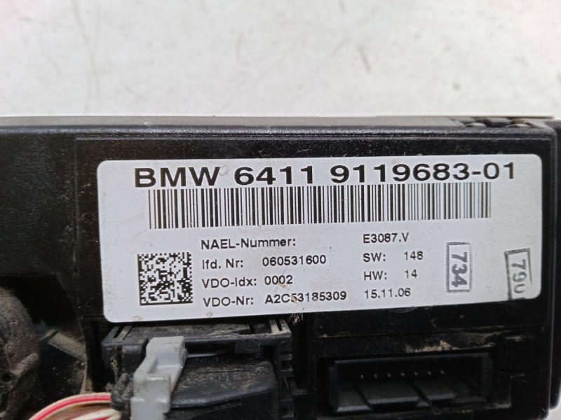 Recambio de mando climatizador para bmw 1 (e87) 118 d referencia OEM IAM 6411911968301  A2C53185309
