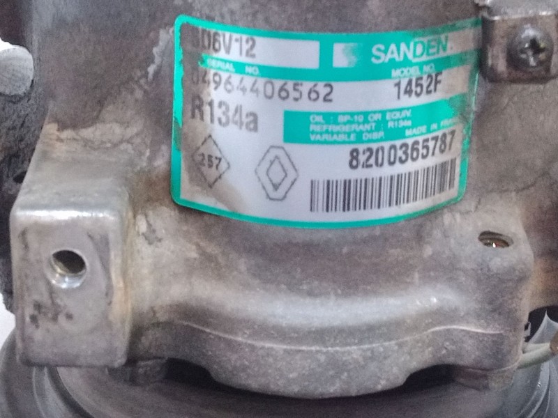 Recambio de compresor a/a para nissan micra iii (k12) 1.5 dci referencia OEM IAM 8200365787  SD6V12 1452F