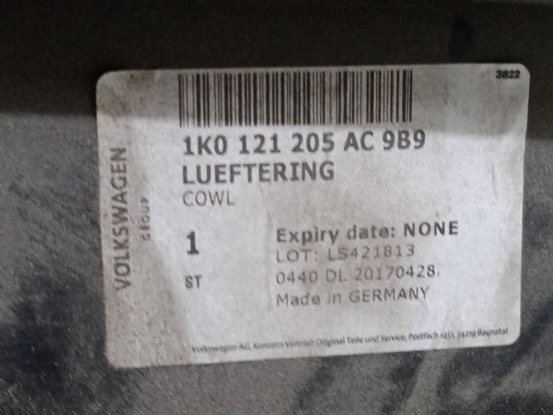 Recambio de electroventilador para volkswagen golf vi (5k1) 1.6 tdi referencia OEM IAM 1K0121205AC9B9  1K0959455FB