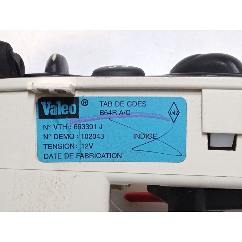 Recambio de mando calefaccion / a/a para renault megane i classic (la0/1_) 1.4 16v (la0d, la1h, la0w, la10) referencia OEM IAM  