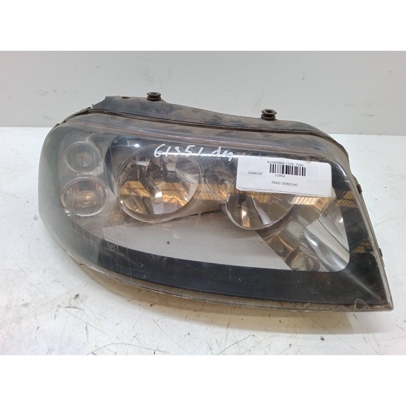 Recambio de faro derecho para seat alhambra (7v8, 7v9) 1.9 tdi referencia OEM IAM   