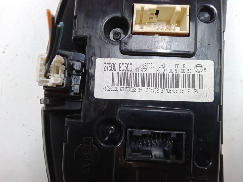 Recambio de mando calefaccion / a/a para nissan micra iii (k12) 1.5 dci referencia OEM IAM 27500BC500  