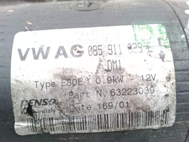 Recambio de motor arranque para seat arosa (6h1) 1.0 referencia OEM IAM 085911023E  63223039