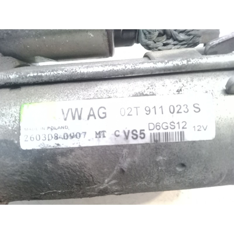 Recambio de motor arranque para skoda fabia ii (542) 1.2 referencia OEM IAM 02T911023S  D6GS12