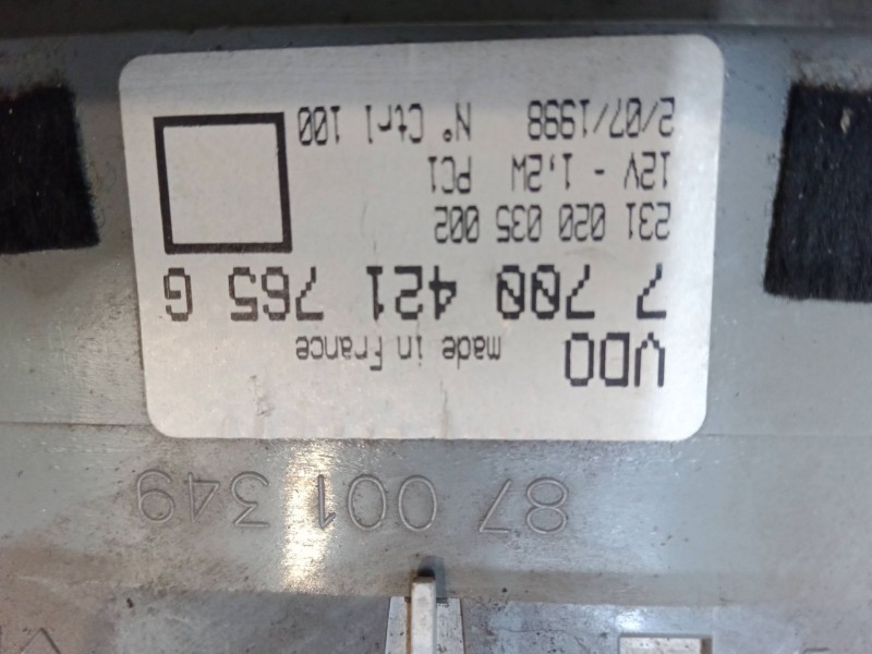 Recambio de cuadro instrumentos para renault twingo i (c06_) 1.2 (c066, c068) referencia OEM IAM 7700421765G  231020035002