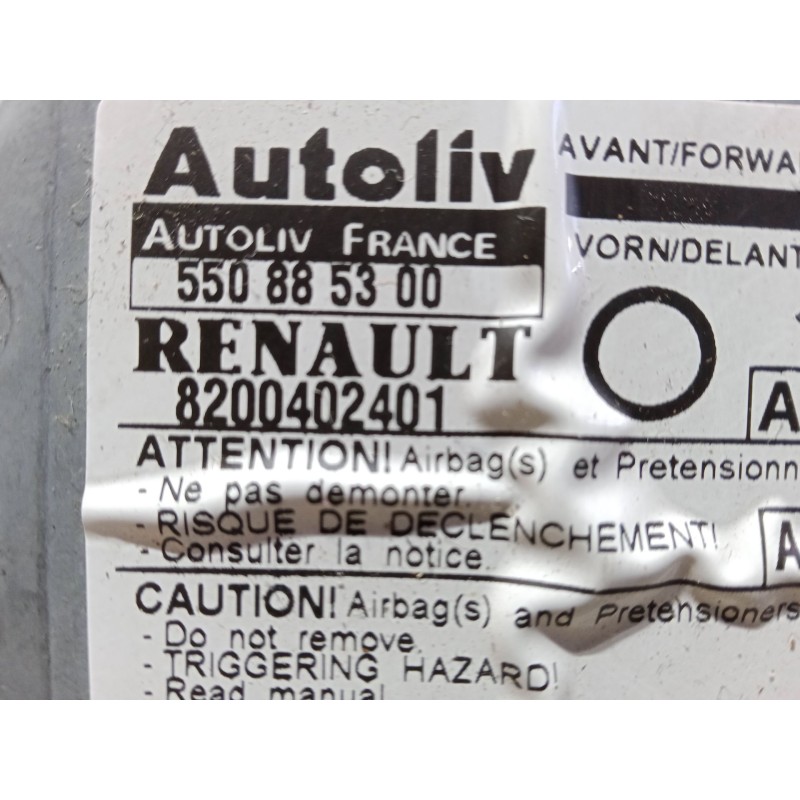 Recambio de centralita airbag para renault twingo i (c06_) 1.2 16v (c06c, c06d, c06k) referencia OEM IAM 550885300 8200402401  Recambio de centralita airbag para renault twingo i (c06_) 1.2 16v (c06c, c06d, c06k) referencia OEM IAM 550885300 8200402401