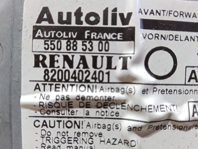 Recambio de centralita airbag para renault twingo i (c06_) 1.2 16v (c06c, c06d, c06k) referencia OEM IAM 550885300 8200402401  Recambio de centralita airbag para renault twingo i (c06_) 1.2 16v (c06c, c06d, c06k) referencia OEM IAM 550885300 8200402401