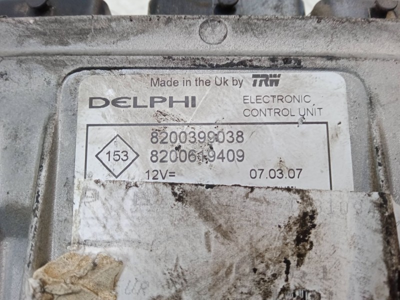 Recambio de centralita motor uce para renault scénic ii (jm0/1_) 1.5 dci (jm1f) referencia OEM IAM 8200399038  8200619409