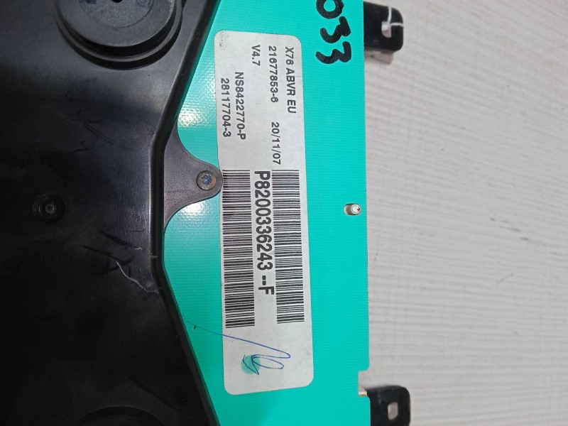 Recambio de cuadro instrumentos para renault kangoo (kc0/1_) 1.5 dci referencia OEM IAM P8200336243F 216778536 281177043