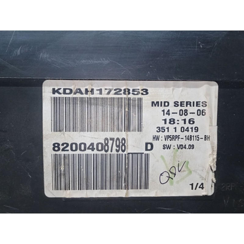 Recambio de cuadro instrumentos para renault megane ii (bm0/1_, cm0/1_) 1.5 dci (bm1e, cm1e) referencia OEM IAM 8200408798D  KDA