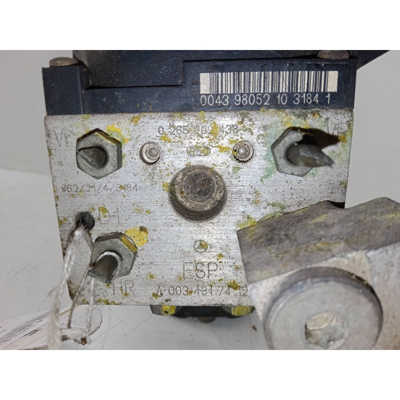 Recambio de abs para mercedes-benz clase a (w168) a 160 (168.033, 168.133) referencia OEM IAM A0034317412  0265202433