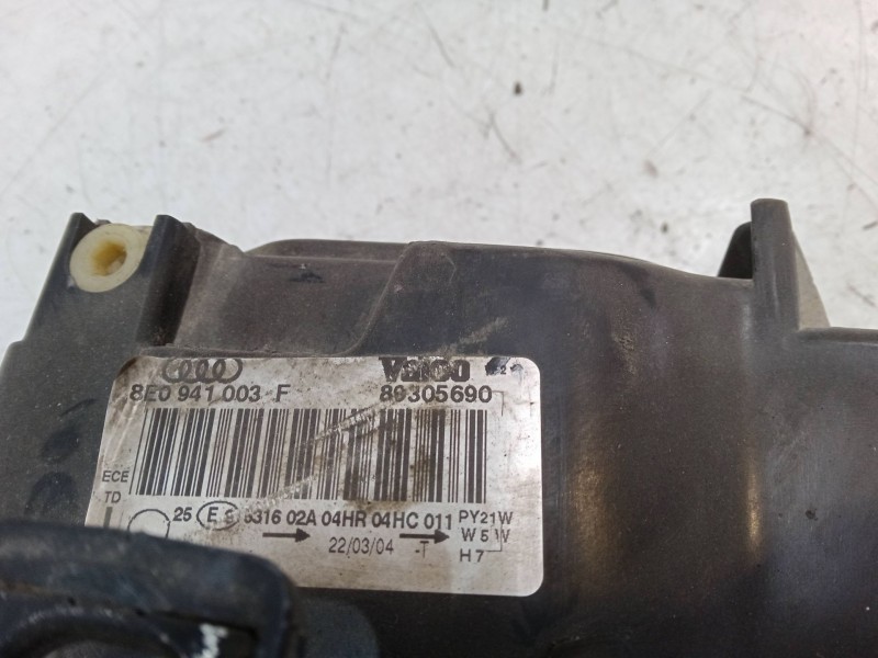 Recambio de faro izquierdo para audi a4 b7 avant (8ed) 1.9 tdi referencia OEM IAM 8E0941003F   Recambio de faro izquierdo para audi a4 b7 avant (8ed) 1.9 tdi referencia OEM IAM 8E0941003F