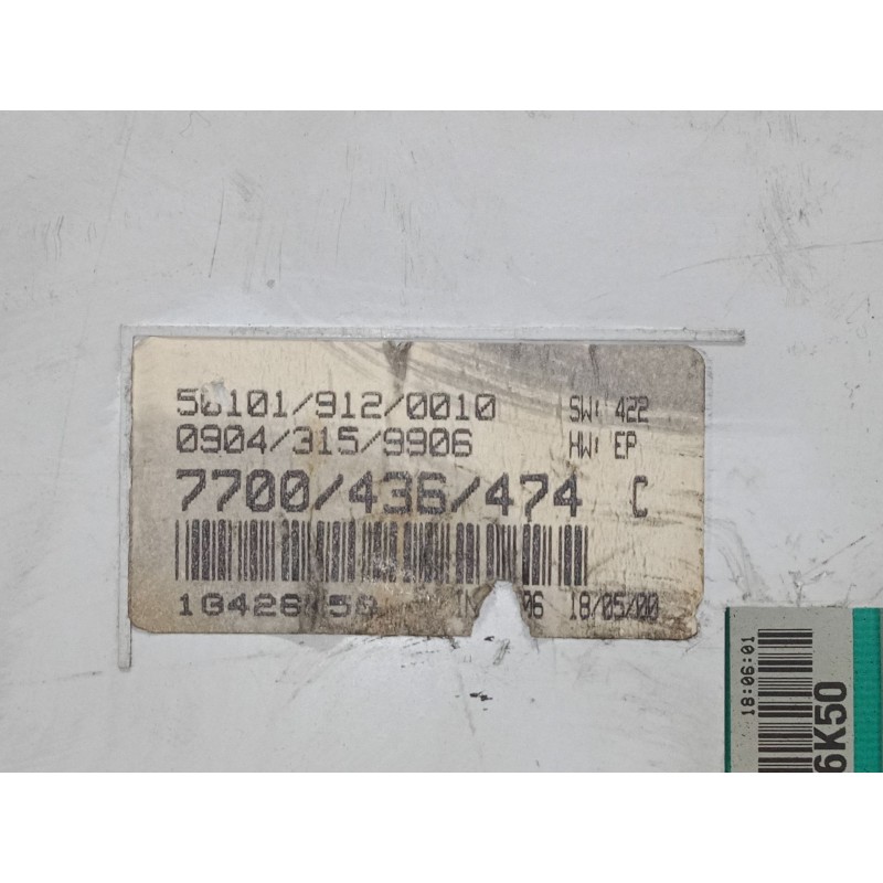 Recambio de cuadro instrumentos para renault kangoo (kc0/1_) d 65 1.9 (kc0e, kc02, kc0j, kc0n) referencia OEM IAM 09043080094  