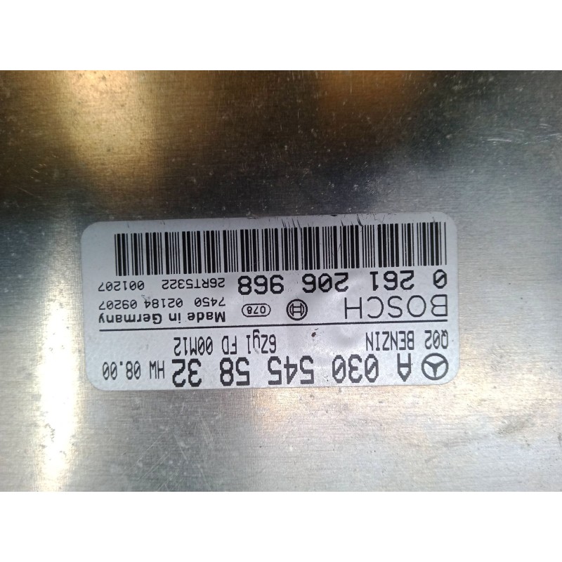 Recambio de centralita motor uce para mercedes-benz clase c (w203) c 320 (203.064) referencia OEM IAM A0305455832  0261206968