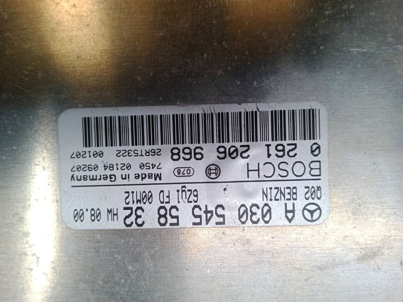 Recambio de centralita motor uce para mercedes-benz clase c (w203) c 320 (203.064) referencia OEM IAM A0305455832  0261206968
