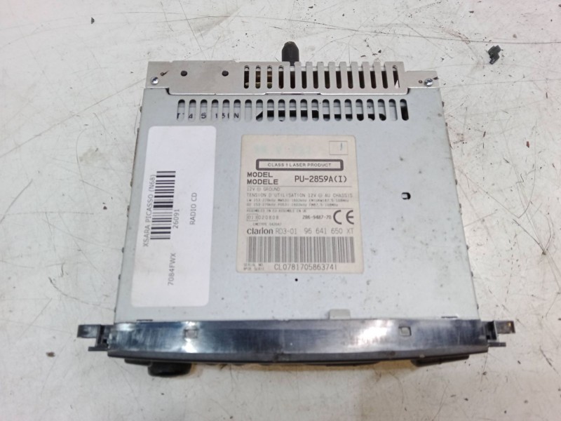 Recambio de radio cd para citroën xsara picasso (n68) 1.6 hdi referencia OEM IAM   