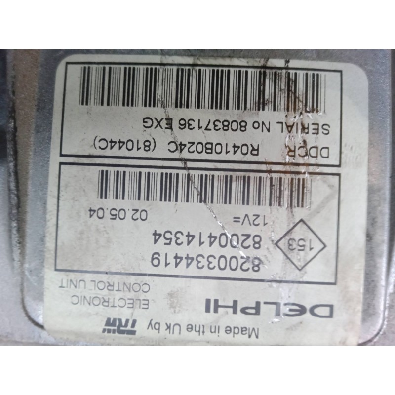 Recambio de centralita motor uce para renault megane ii (bm0/1_, cm0/1_) 1.5 dci (bm02, bm13, bm2a, cm02, cm13) referencia OEM I
