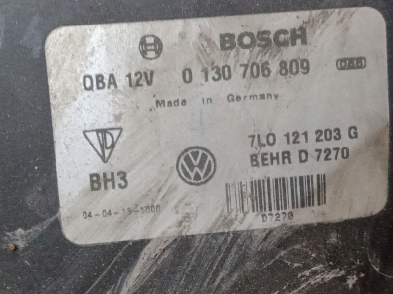 Recambio de electroventilador para volkswagen touareg (7la, 7l6, 7l7) 5.0 v10 tdi referencia OEM IAM 7L0121203G  