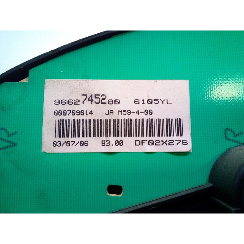 Recambio de cuadro instrumentos para peugeot partner monospace (5_, g_) 1.9 d referencia OEM IAM 9662745280 JA M59-4-00 6105YL