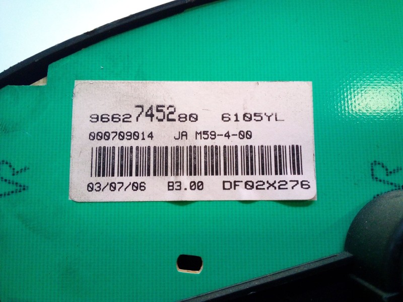Recambio de cuadro instrumentos para peugeot partner monospace (5_, g_) 1.9 d referencia OEM IAM 9662745280 JA M59-4-00 6105YL
