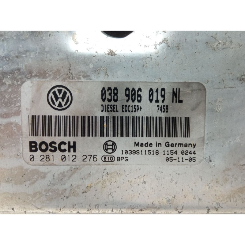 Recambio de centralita motor uce para seat ibiza iii (6l1) 1.9 tdi referencia OEM IAM 038906019NL 1039S11516 1154 0244 0 281 012