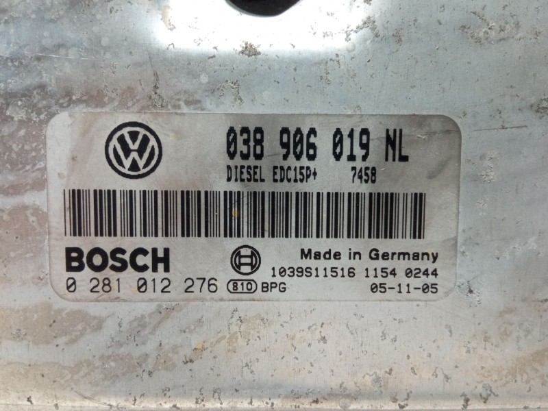 Recambio de centralita motor uce para seat ibiza iii (6l1) 1.9 tdi referencia OEM IAM 038906019NL 1039S11516 1154 0244 0 281 012