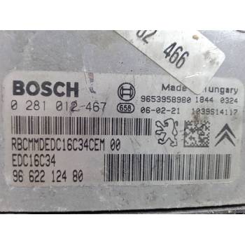 CENTRALITA MOTOR UCE 9662212480 EDC16C34 0281012467